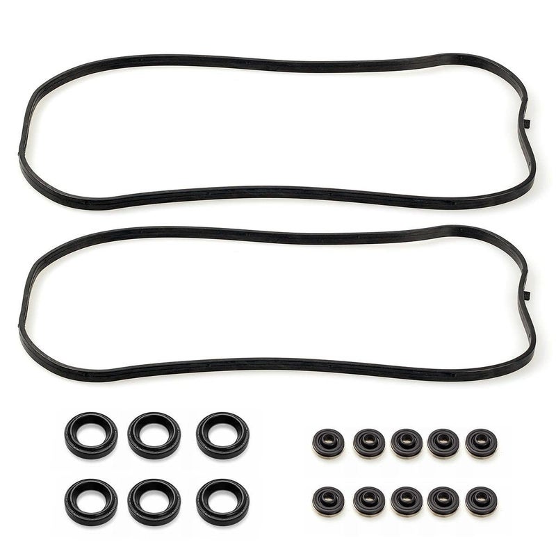 Vincos Engine Valve Cover Gasket VS50576R Replacement for 1997-2004 3.0 3.2 3.5L Pilot 2003-2004 3.5L V6 and Odyssey 2002-2003 3.5L V6 Replacement for TL 1999-2003 3.2L V6 - Image 2